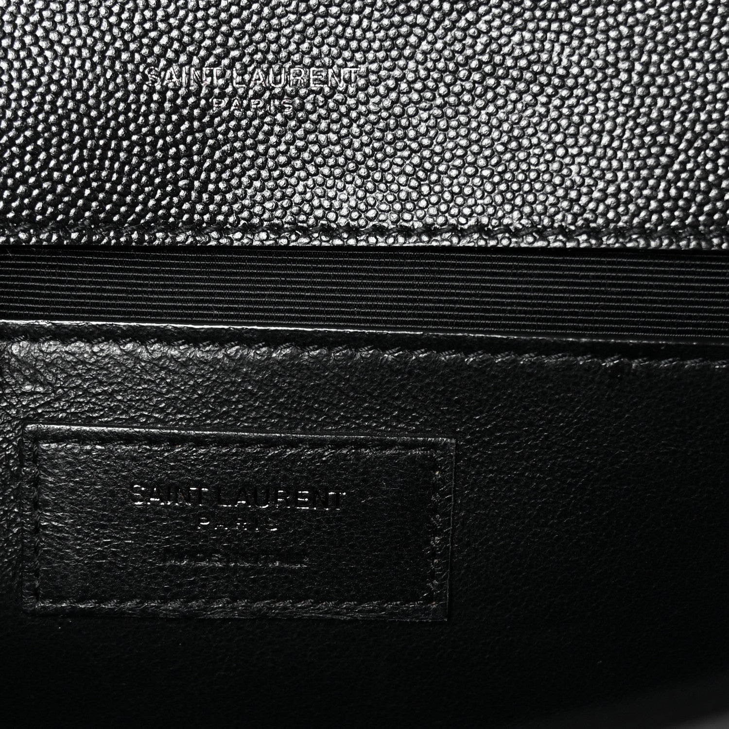 Saint Laurent Grain De Poudre Medium Classic Monogram Monochrome Kate Satchel Black 6 of 9