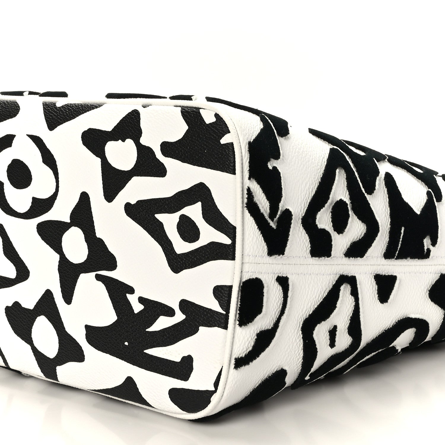 Louis Vuitton X UF Tufted Monogram Neverfull MM Black White 8 of 8