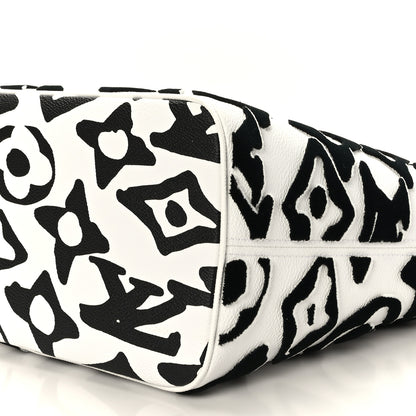 Louis Vuitton X UF Tufted Monogram Neverfull MM Black White 8 of 8