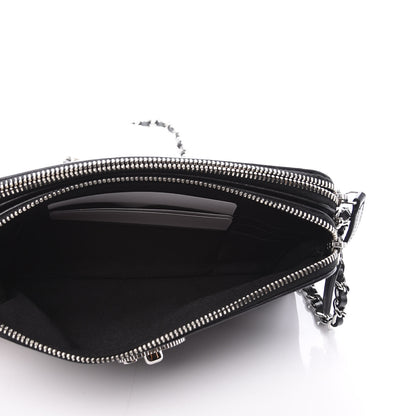 Chanel Caviar Quilted Small Vintage Mademoiselle Clutch With Chain Black 4 of 13
