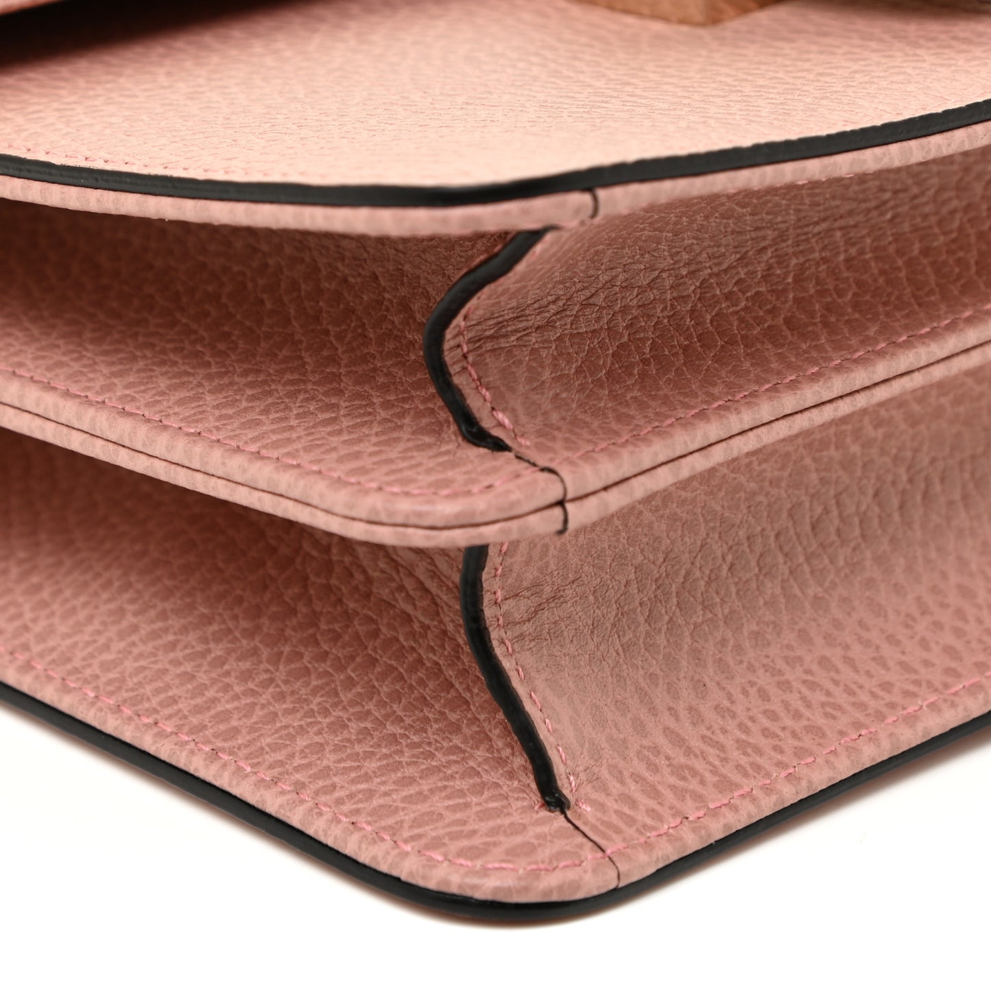 Dollar Calfskin Small Interlocking G Shoulder Bag Soft Pink