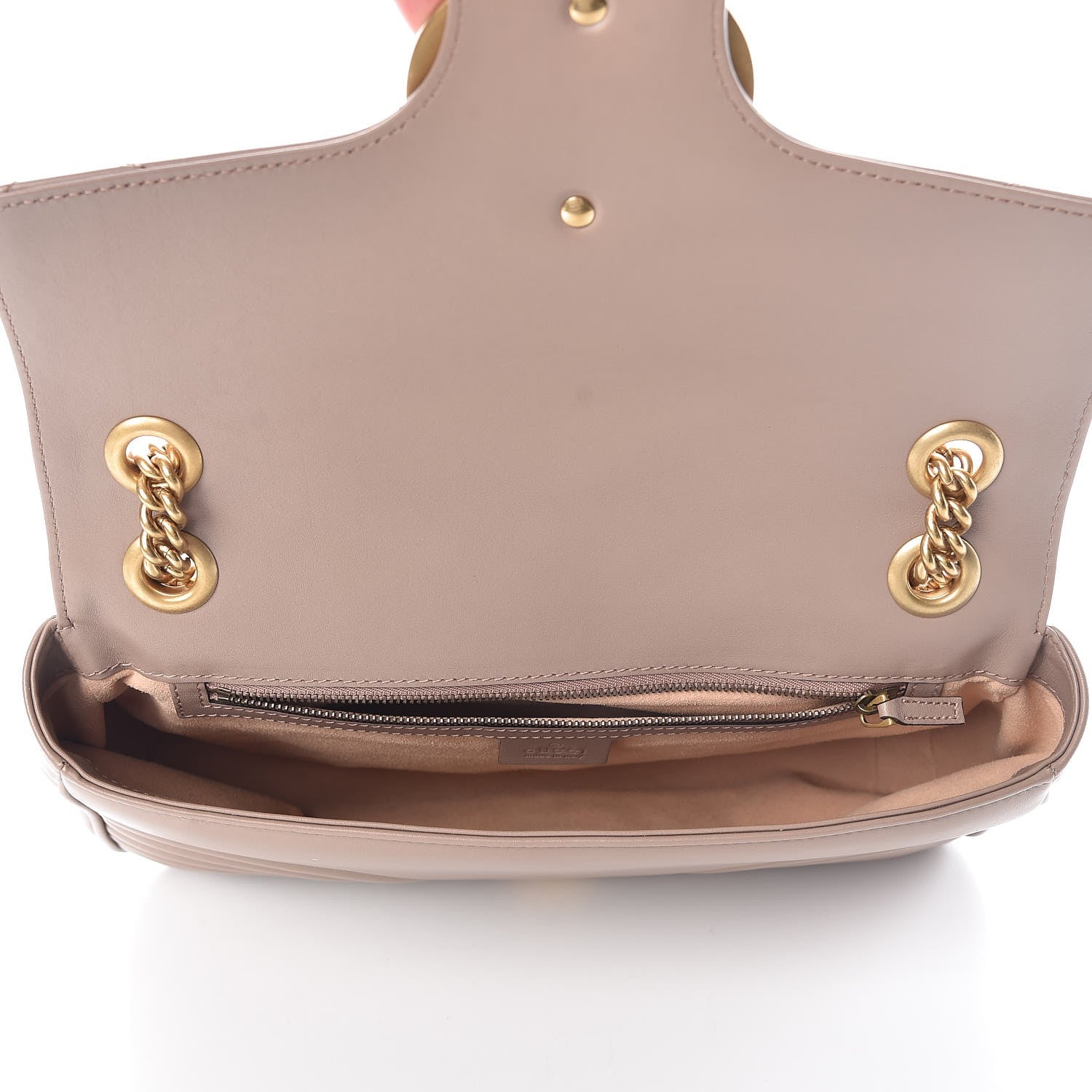 Gucci Calfskin Matelasse Medium GG Marmont Shoulder Bag Porcelain Rose 5 of 8