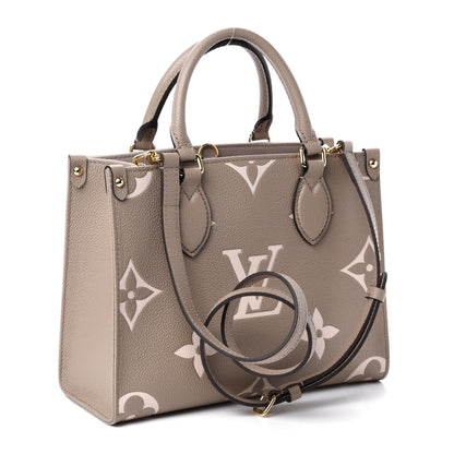 Louis Vuitton Empreinte Monogram Giant Onthego PM Tourterelle Creme 4 of 11