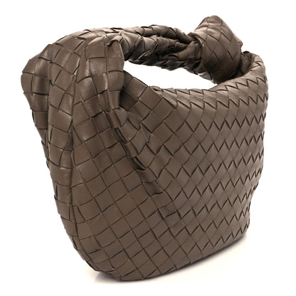 Bottega Veneta Nappa Intrecciato Teen Jodie Hobo Dark Taupe 3 of 11