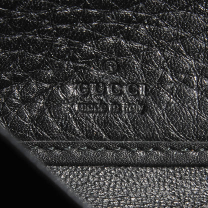 Gucci Pebbled Calfskin Soho Zip Around Wallet Black 5 of 7