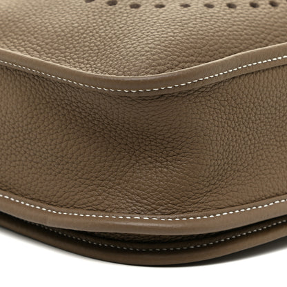 Hermes Taurillon Clemence Evelyne III PM Etoupe 7 of 9