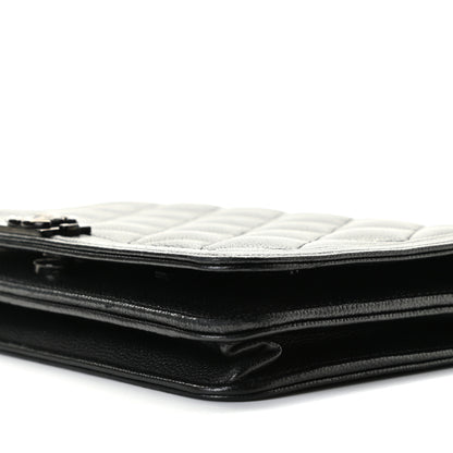 Chanel Caviar Quilted Boy Wallet On Chain WOC So Black 6 of 13