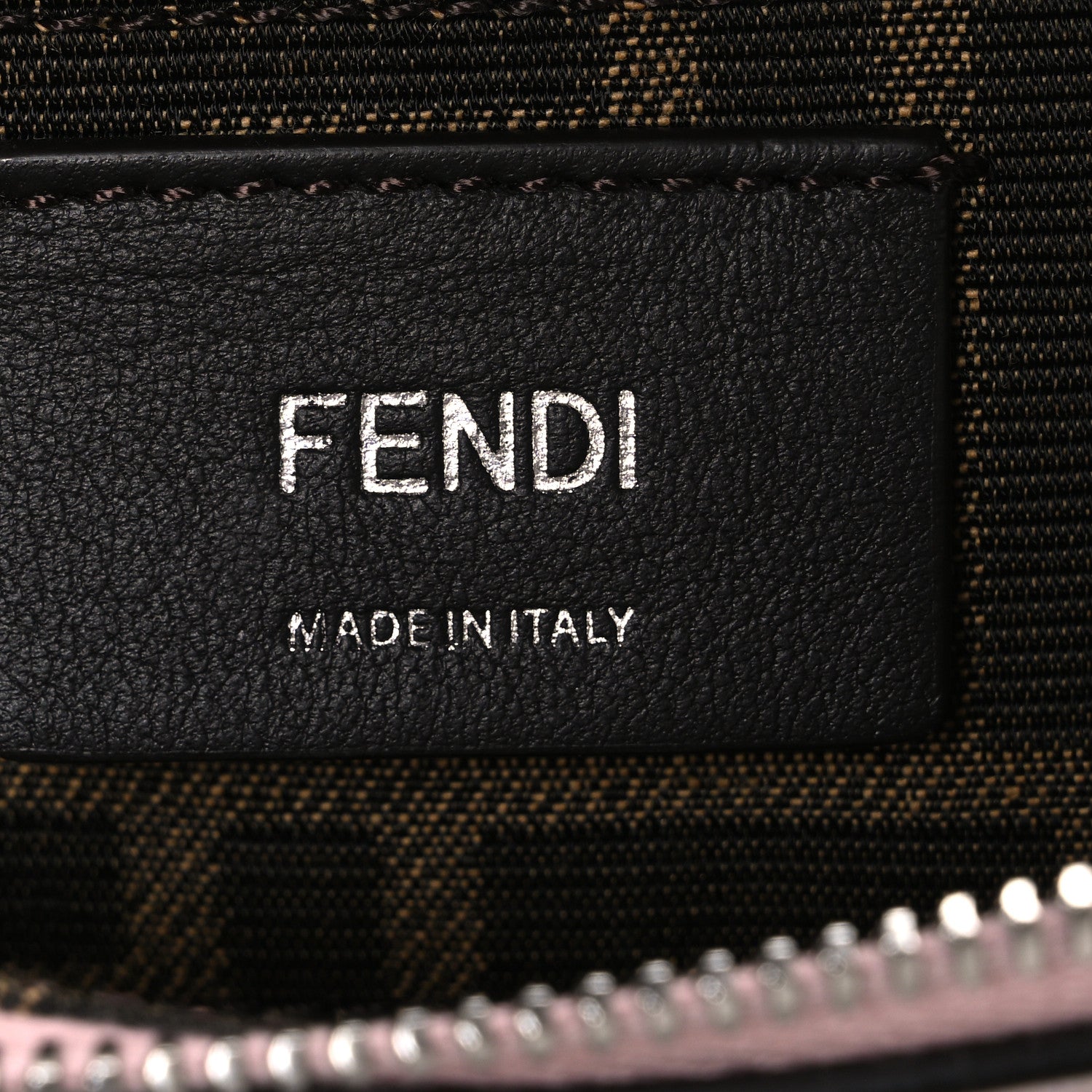 Fendi Vitello King Plexiglass Logo Embossed Mini By The Way Top Handle Boston Bag Soft Berry 6 of 10