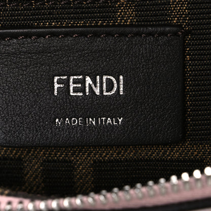 Fendi Vitello King Plexiglass Logo Embossed Mini By The Way Top Handle Boston Bag Soft Berry 6 of 10