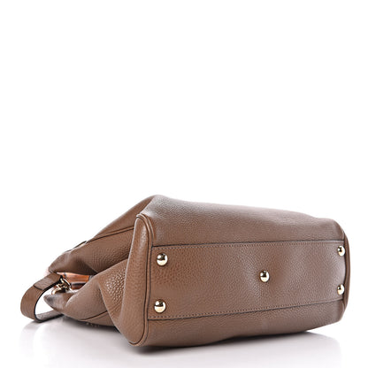 Gucci Calfskin Small Bamboo Shopper Tote Acero 5 of 11