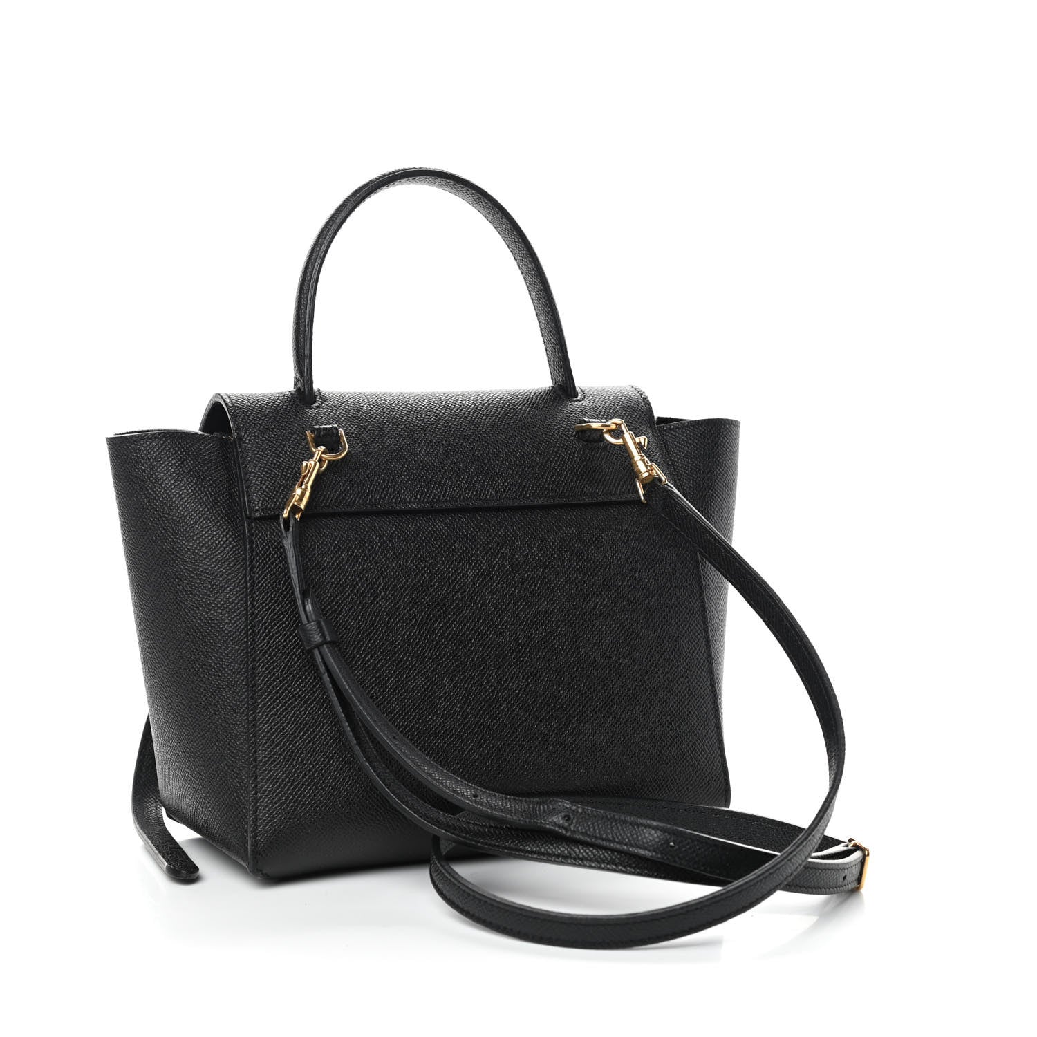 Celine Grained Calfskin Nano Belt Bag Black 3 of 9