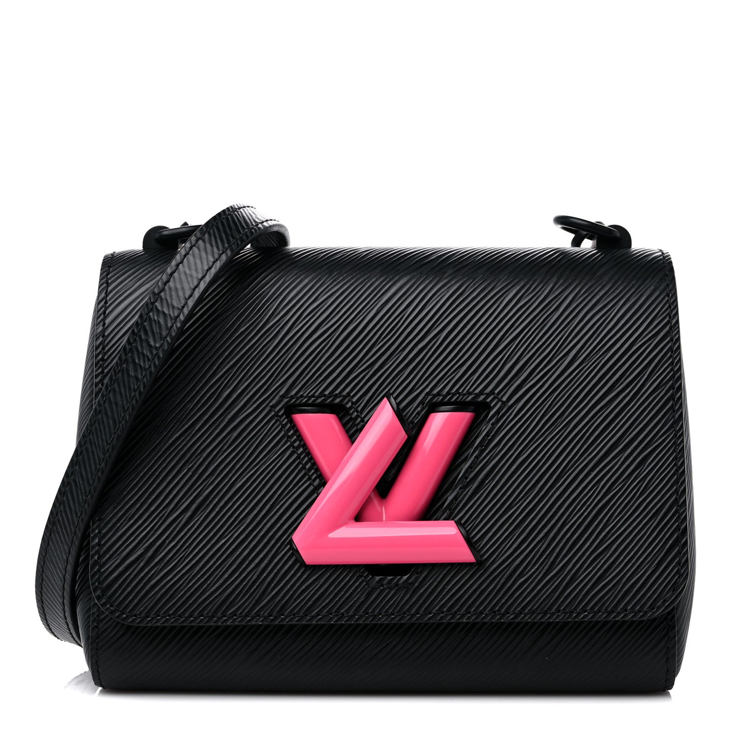 Epi Twist Shoulder Bag PM Black Pink