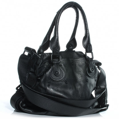Chloe Leather Paddington Messenger Bag Black 3 of 8