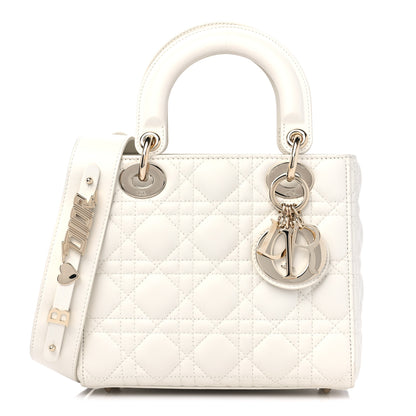 Christian Dior Lambskin Cannage Small My ABCDior Lady Dior White 1 of 10