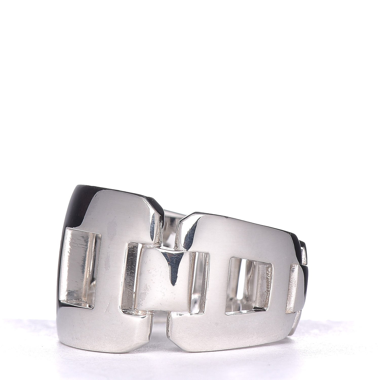 Hermes Sterling Silver Bague Hera Ring 50 5.5 3 of 5