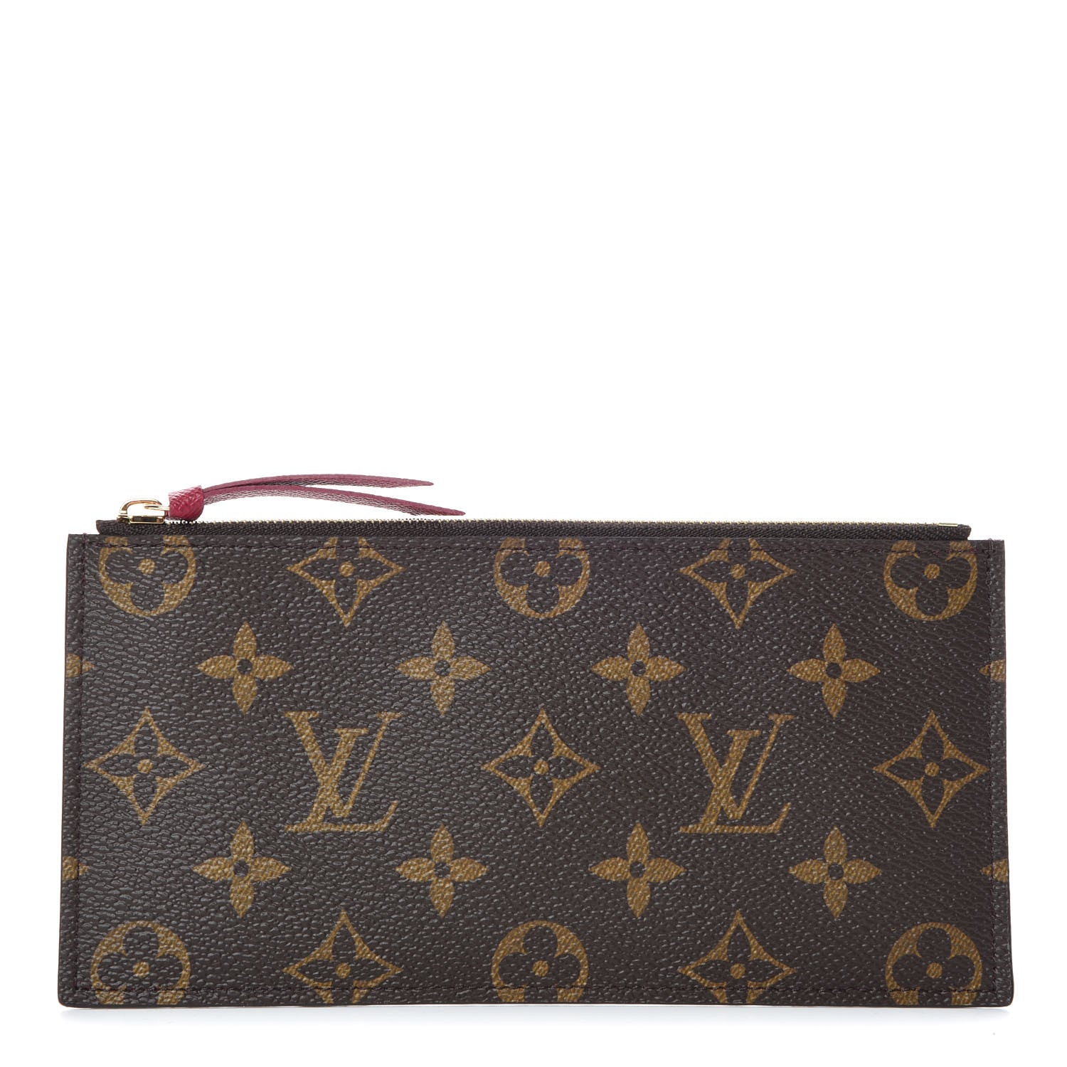 Louis Vuitton Monogram Felicie Chain Wallet Zippered Insert Fuchsia 1 of 6