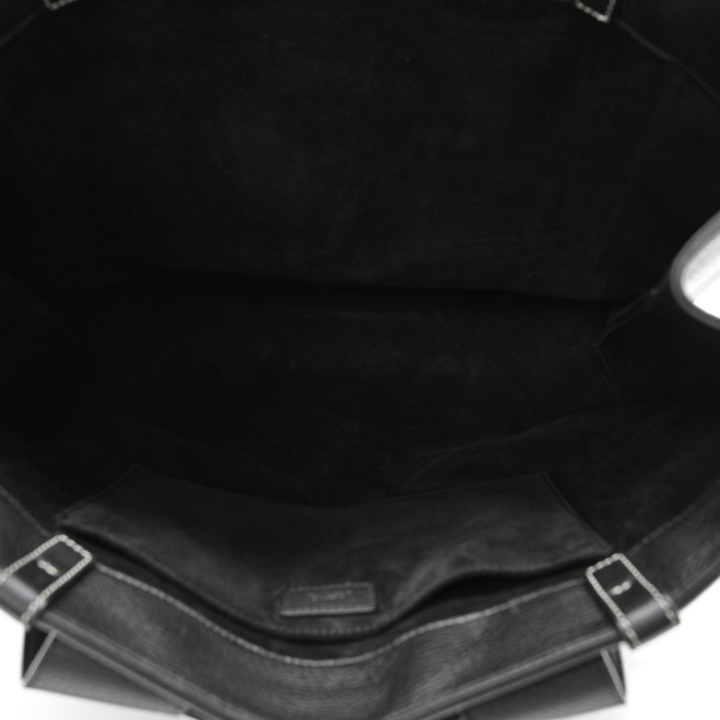 Calfskin Large Woody Tote Black