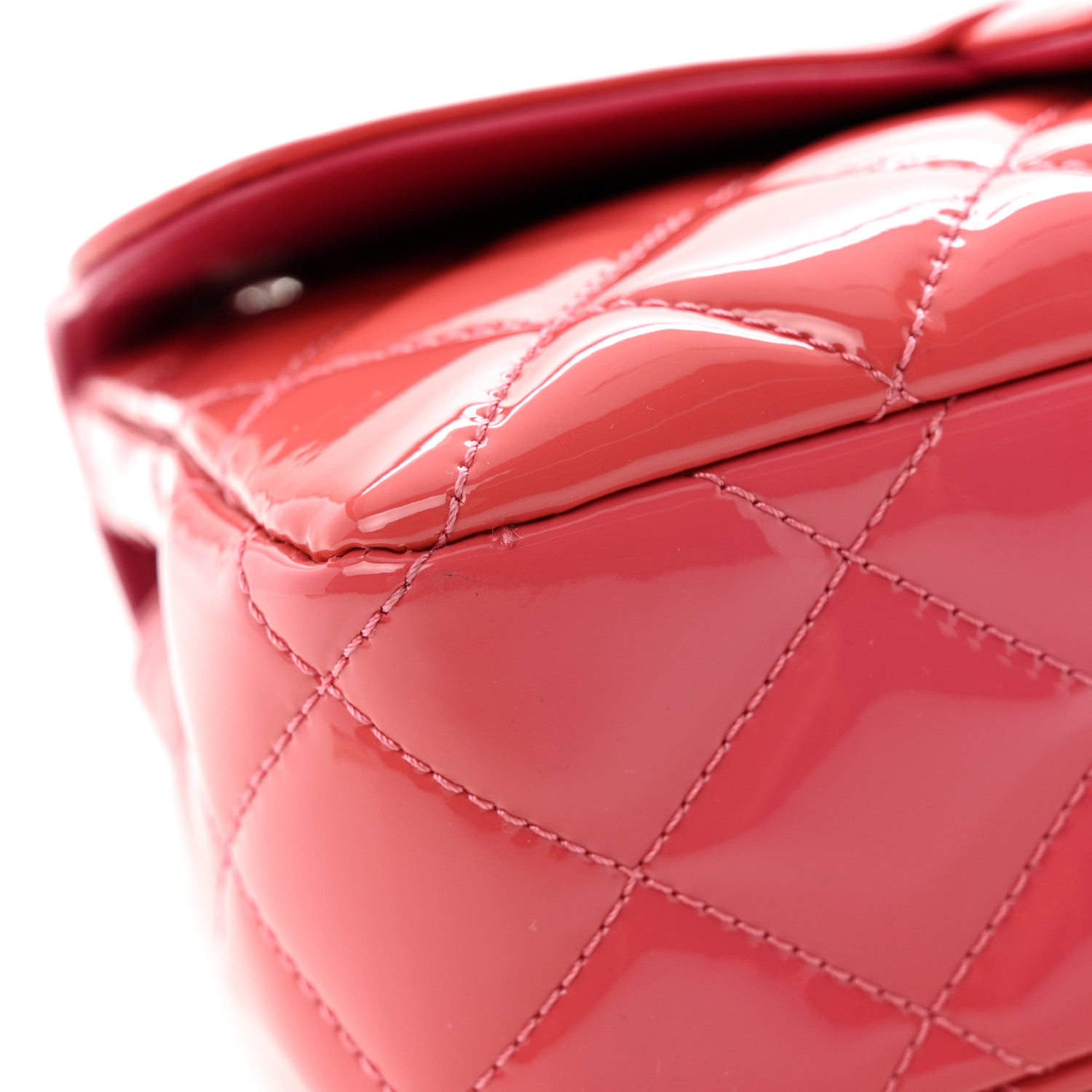 Chanel Patent Quilted Small Coco Shine Flap Pink 12 of 13