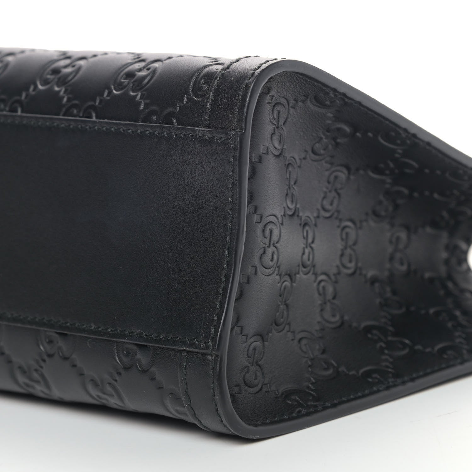Gucci Guccissima Small Padlock Tote Black 9 of 9