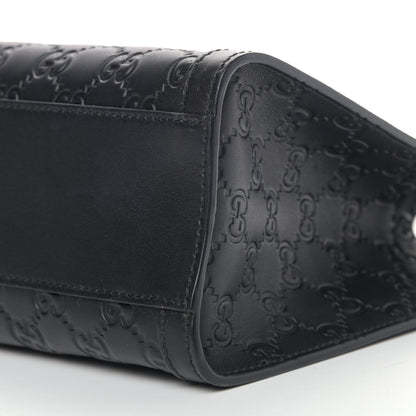 Gucci Guccissima Small Padlock Tote Black 9 of 9