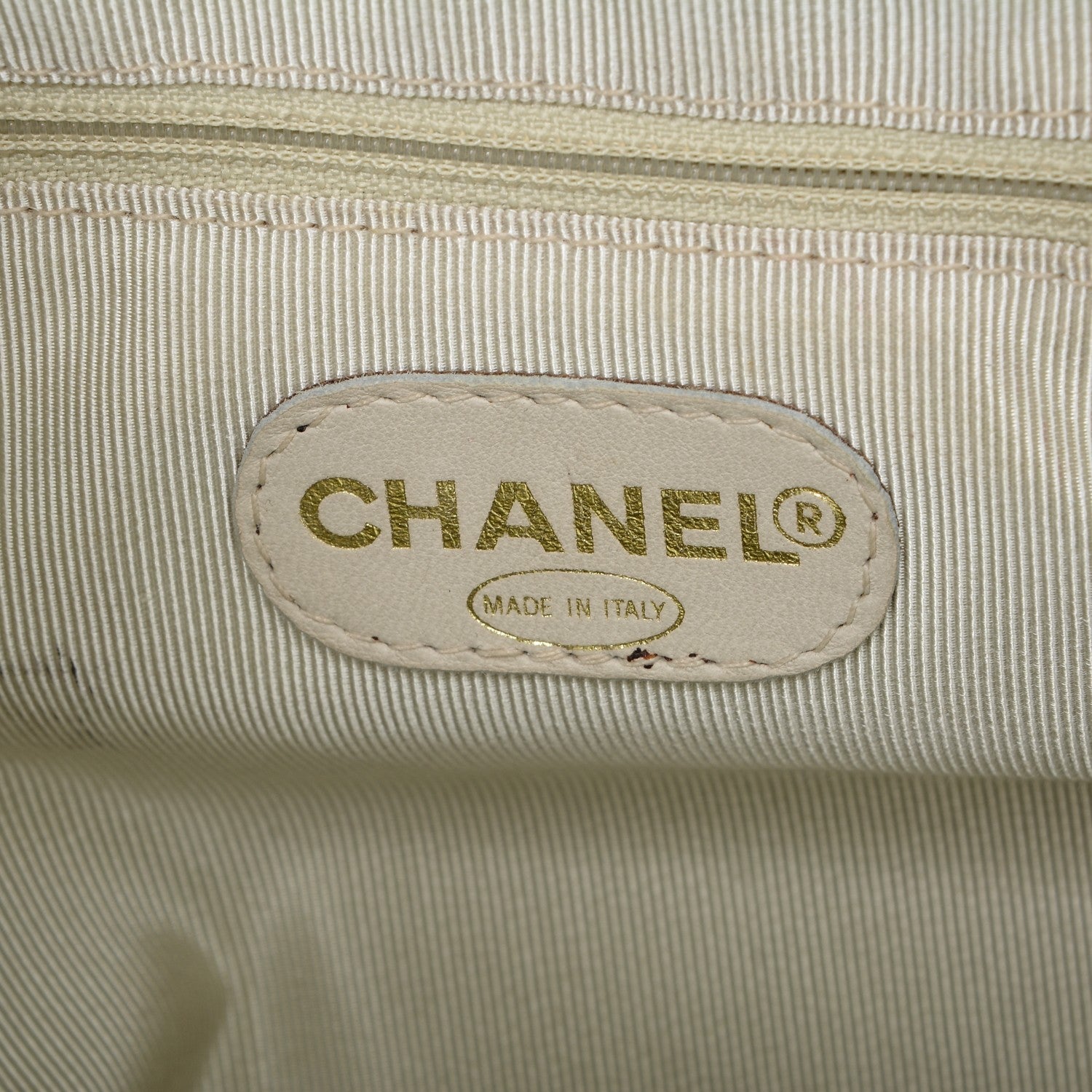 Chanel Metallic Lambskin Quilted Bekko Drawstring Tote Silver 6 of 10