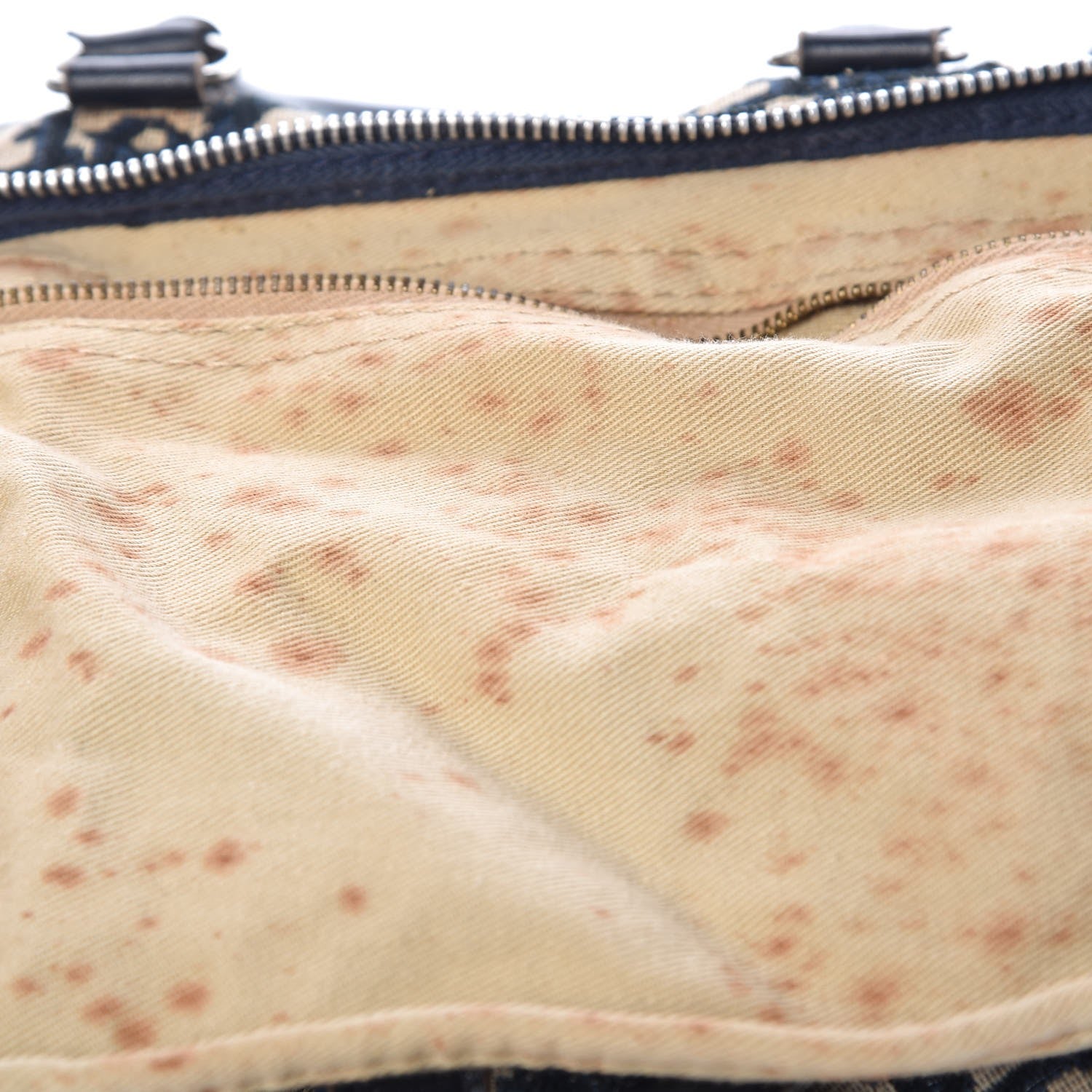 Christian Dior Monogram Boston Navy Blue 15 of 44