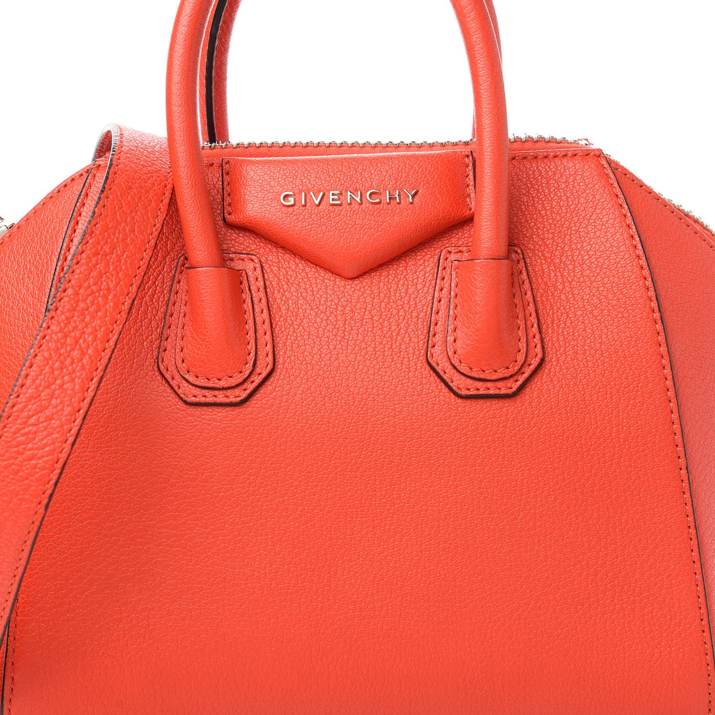 Sugar Goatskin Mini Antigona Pop Red
