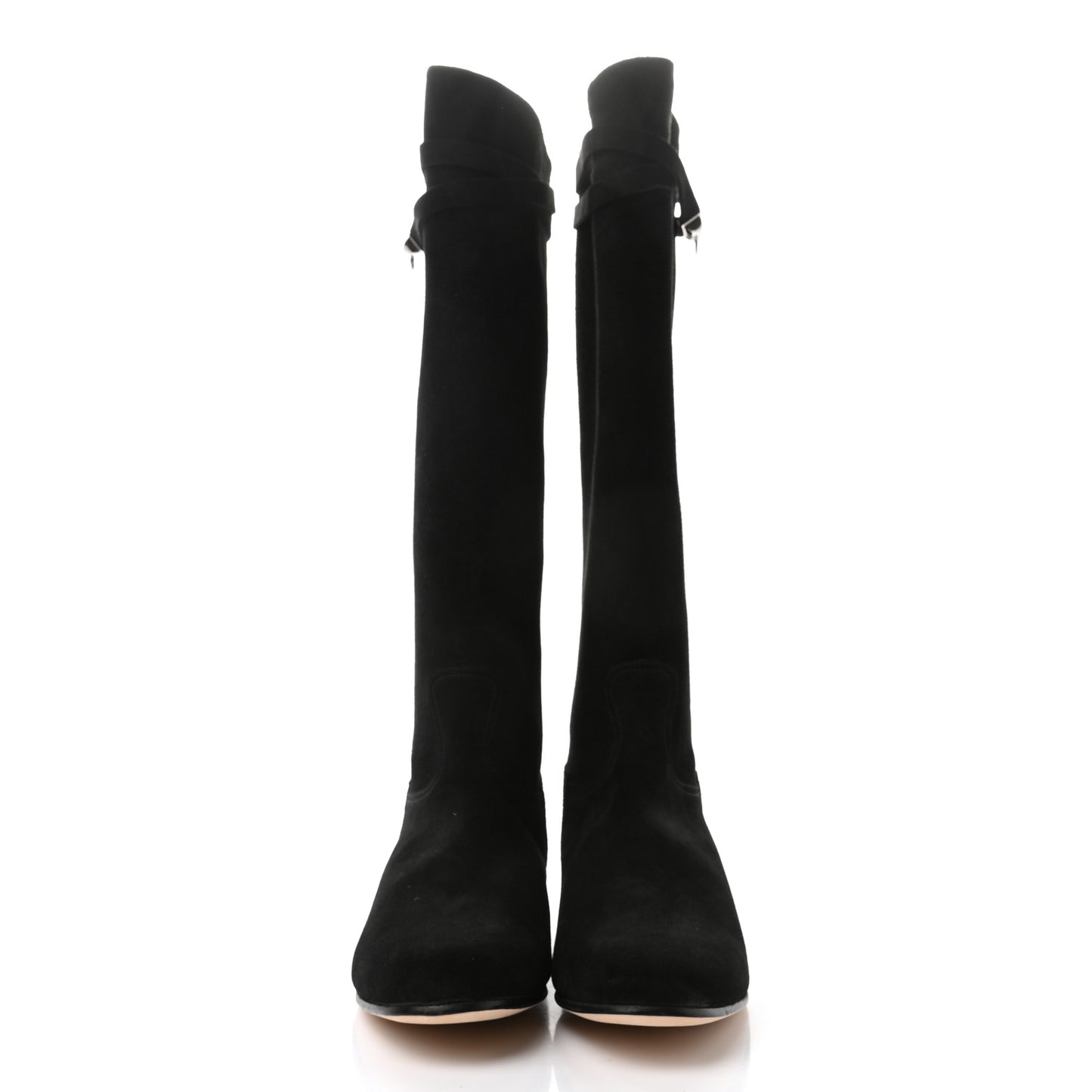 Suede Kelly Jumping Boots 38.5 Black