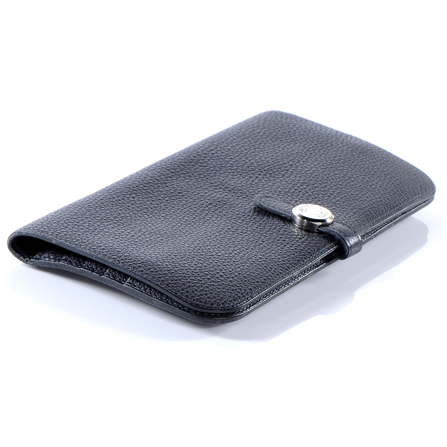 Hermes Togo Dogon Long Wallet Noir Navy 4 of 8