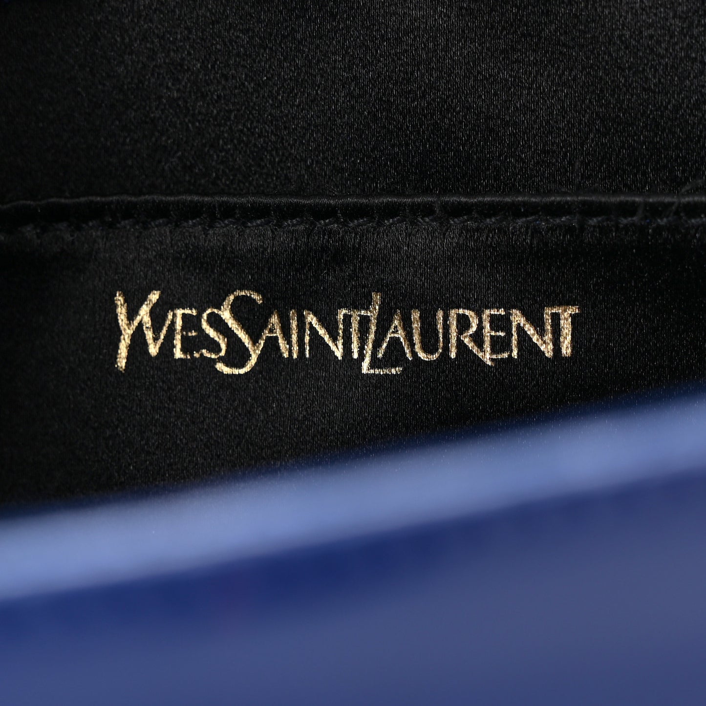 Patent Calfskin Monogram Large Belle De Jour Clutch Royal Blue