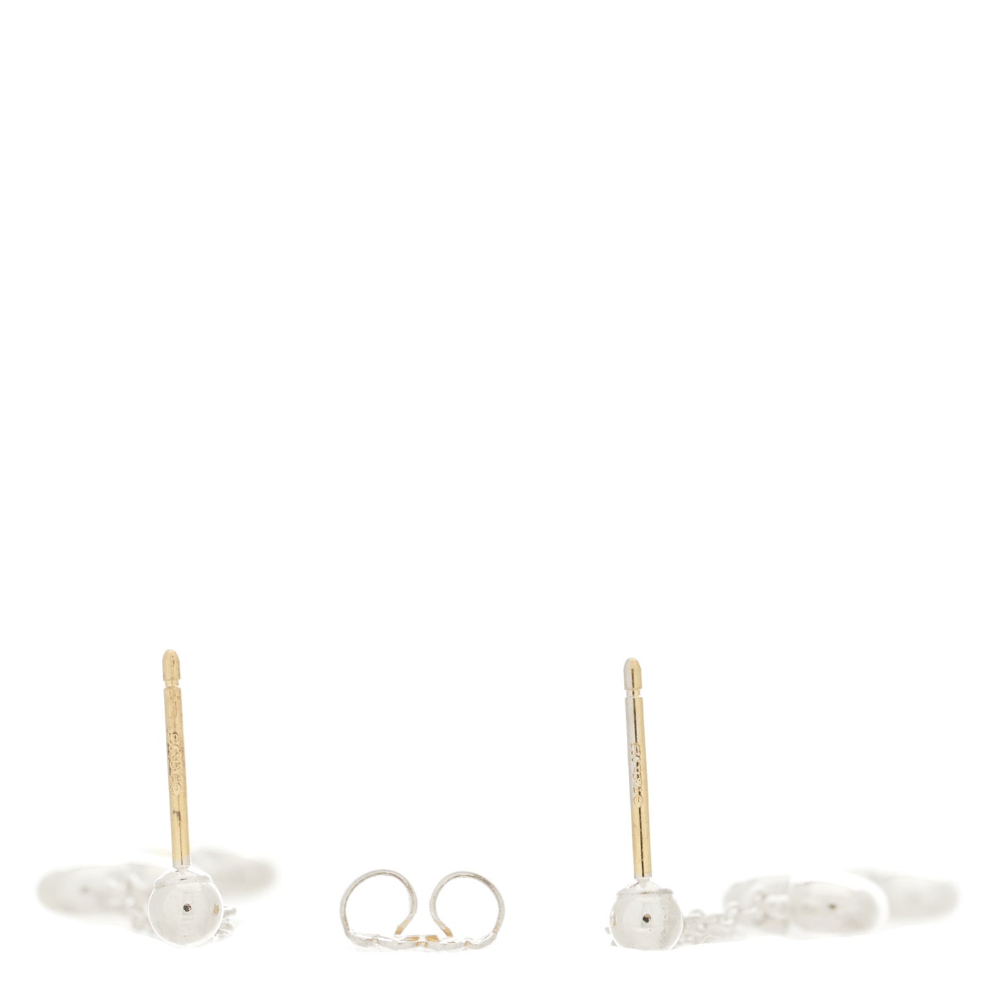Sterling Silver Double Heart Drop Earrings