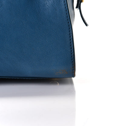 Saint Laurent Sheepskin Small Cabas ChYc Blue 10 of 10