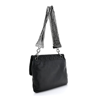 Chanel Lambskin Quilted Chain Mail Shoulder Bag Black 3 of 15