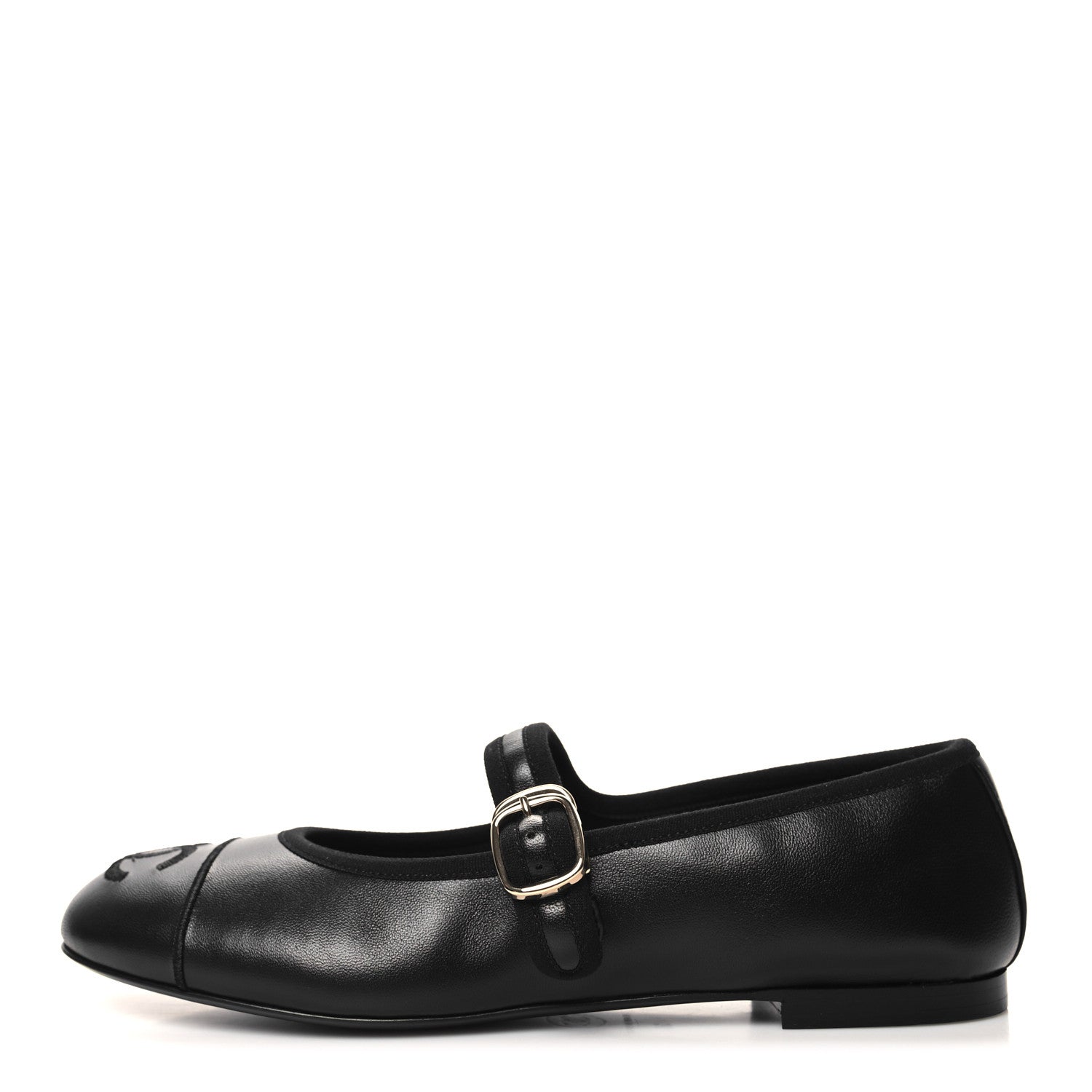 Chanel Lambskin Mary Jane Flats 36 Black 1 of 9