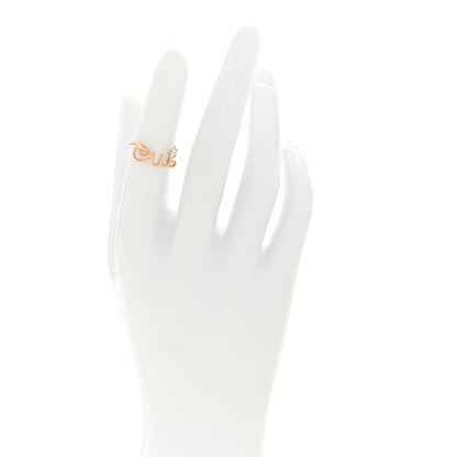 Christian Dior 18K Rose Gold Diamond Oui Ring 47 4 2 of 4