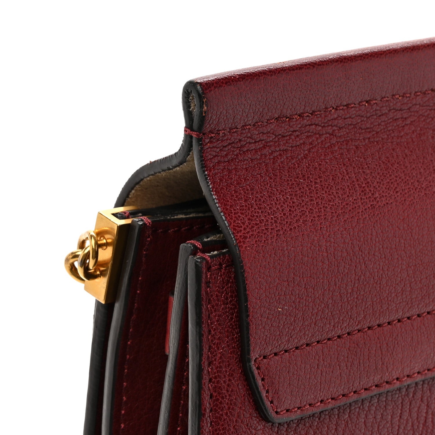 Chloe Calfskin Medium Faye Shoulder Bag Sienna Red 16 of 17