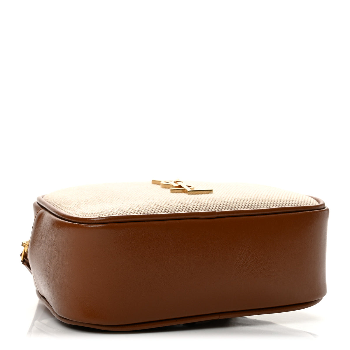 Saint Laurent Calfskin Canvas Monogram Lou Belt Bag Natural Beige Brick 4 of 10