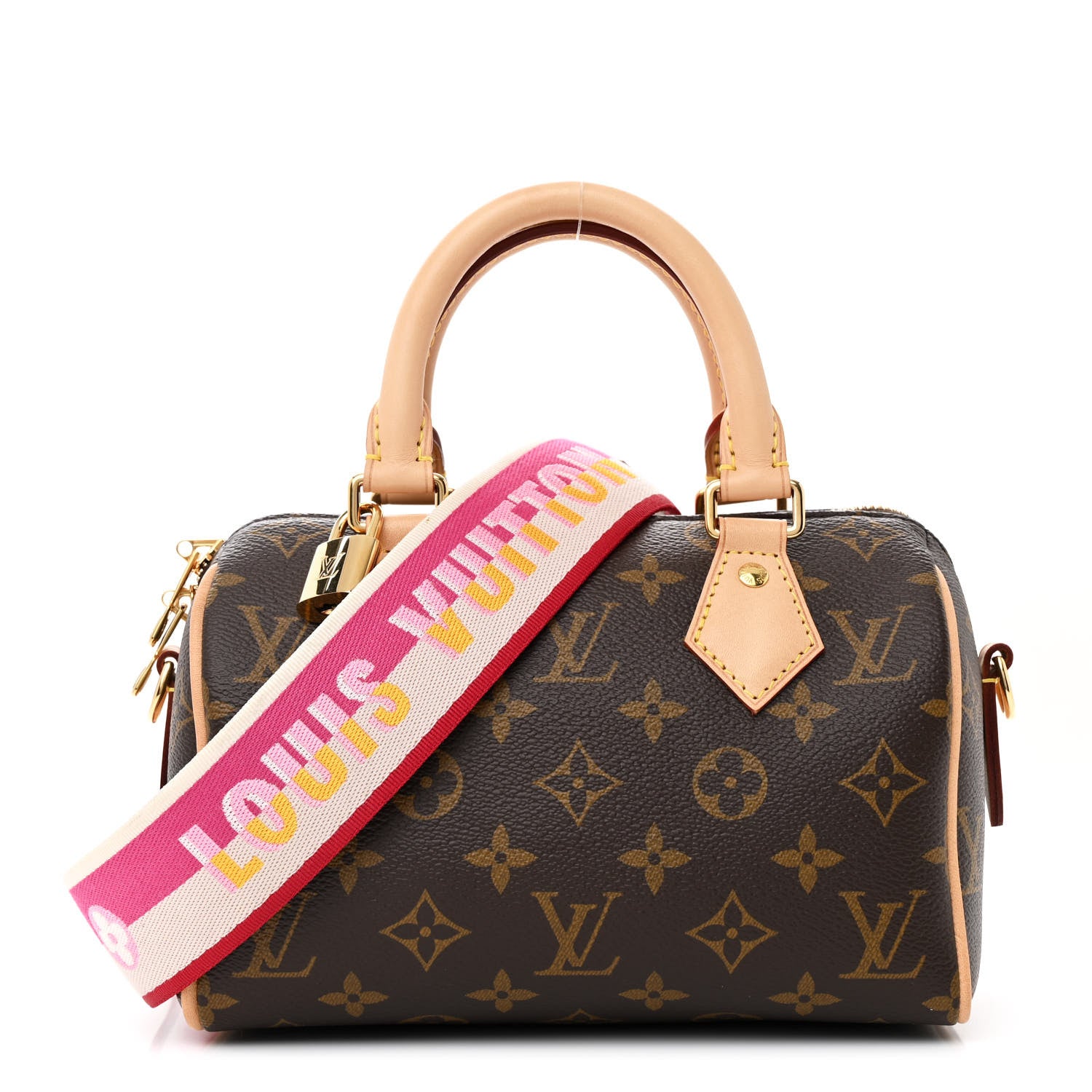Louis Vuitton Monogram Speedy Bandouliere 20 Fuchsia 1 of 9