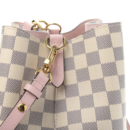 Louis Vuitton Damier Azur Neonoe MM Eau De Rose 8 of 10
