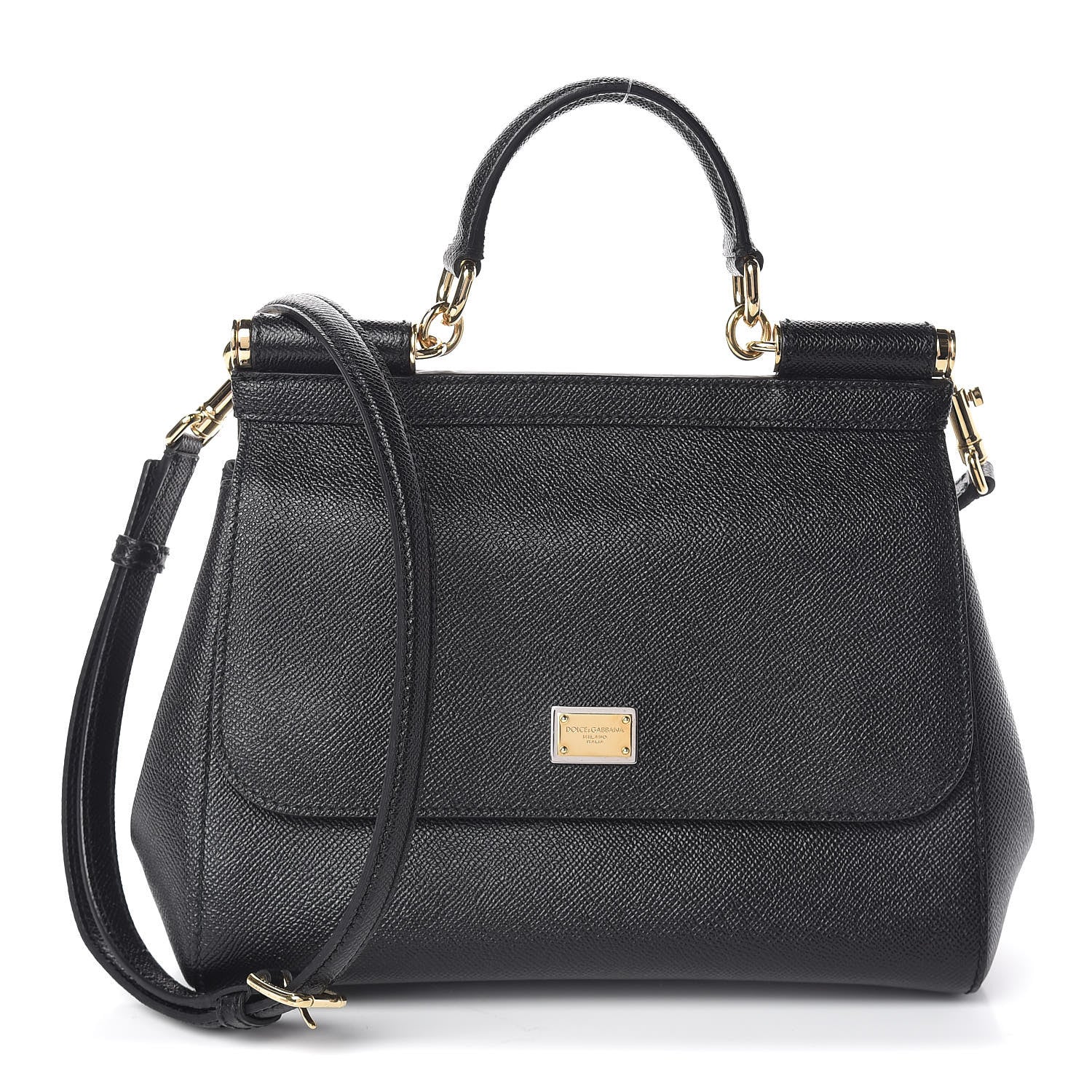 Dolce & Gabbana Dauphine Medium Miss Sicily Satchel Black 1 of 9