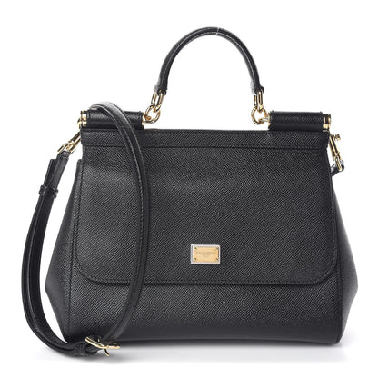 Dolce & Gabbana Dauphine Medium Miss Sicily Satchel Black 1 of 9