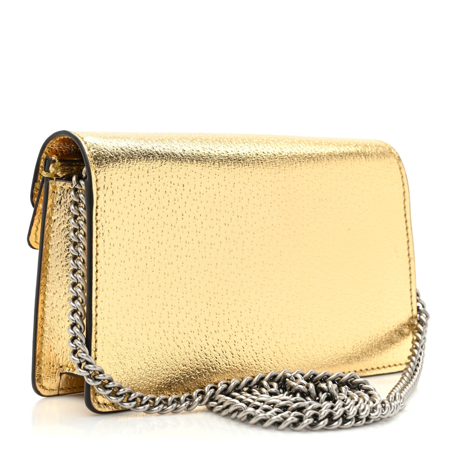 Gucci Metallic Calfskin Super Mini Dionysus Shoulder Bag Gold 3 of 10