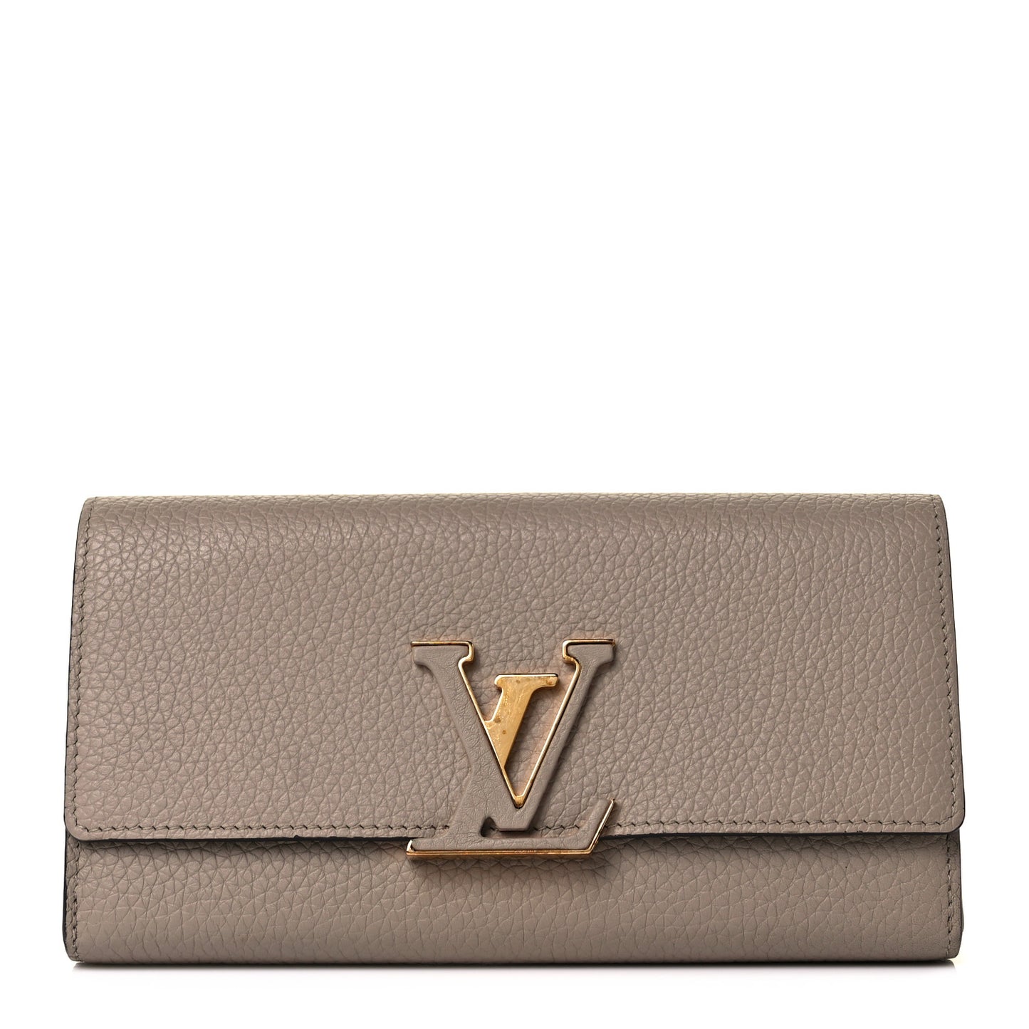 Taurillon Capucines Wallet Galet