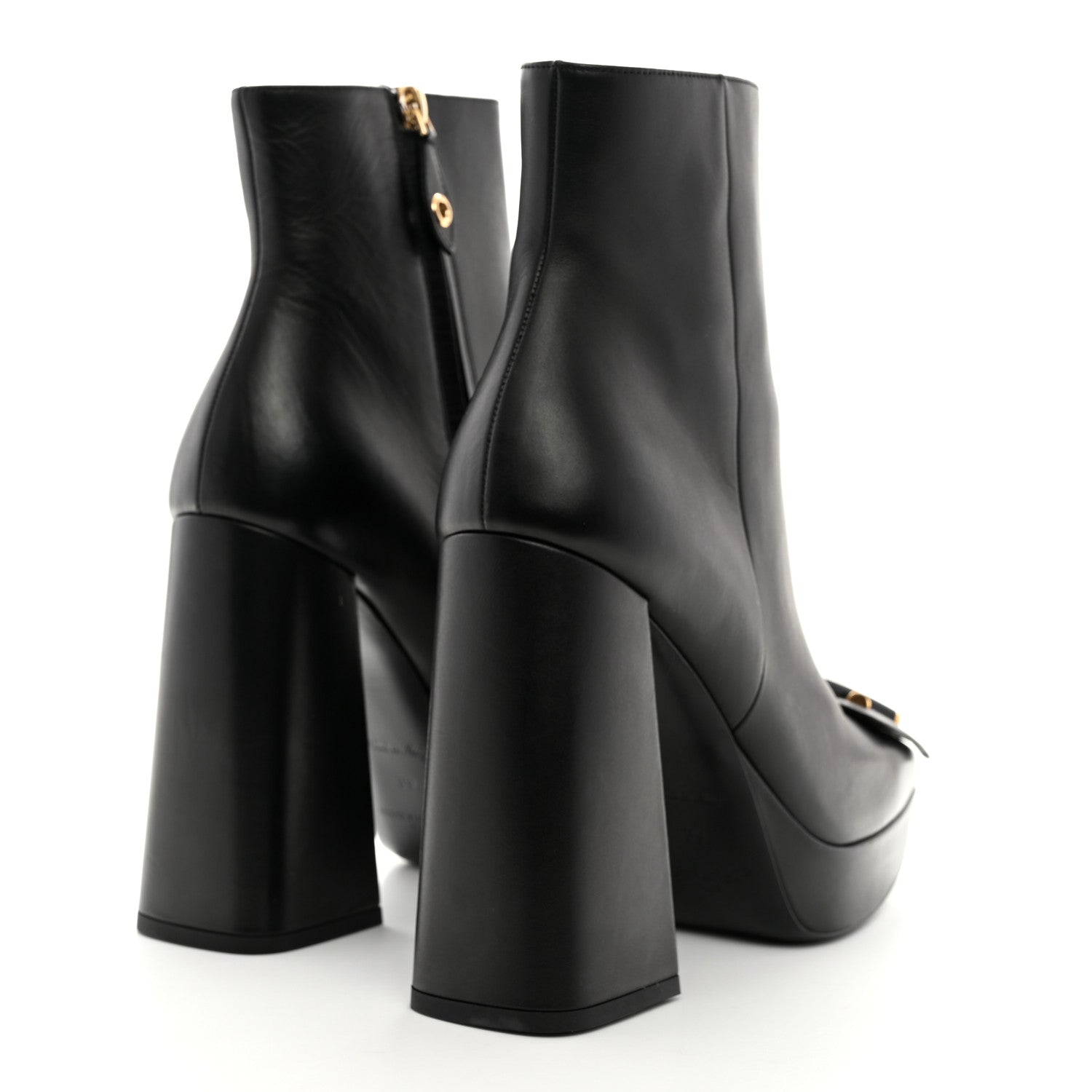Louis Vuitton Calfskin Shake Platform Ankle Boots 39 Black 4 of 8