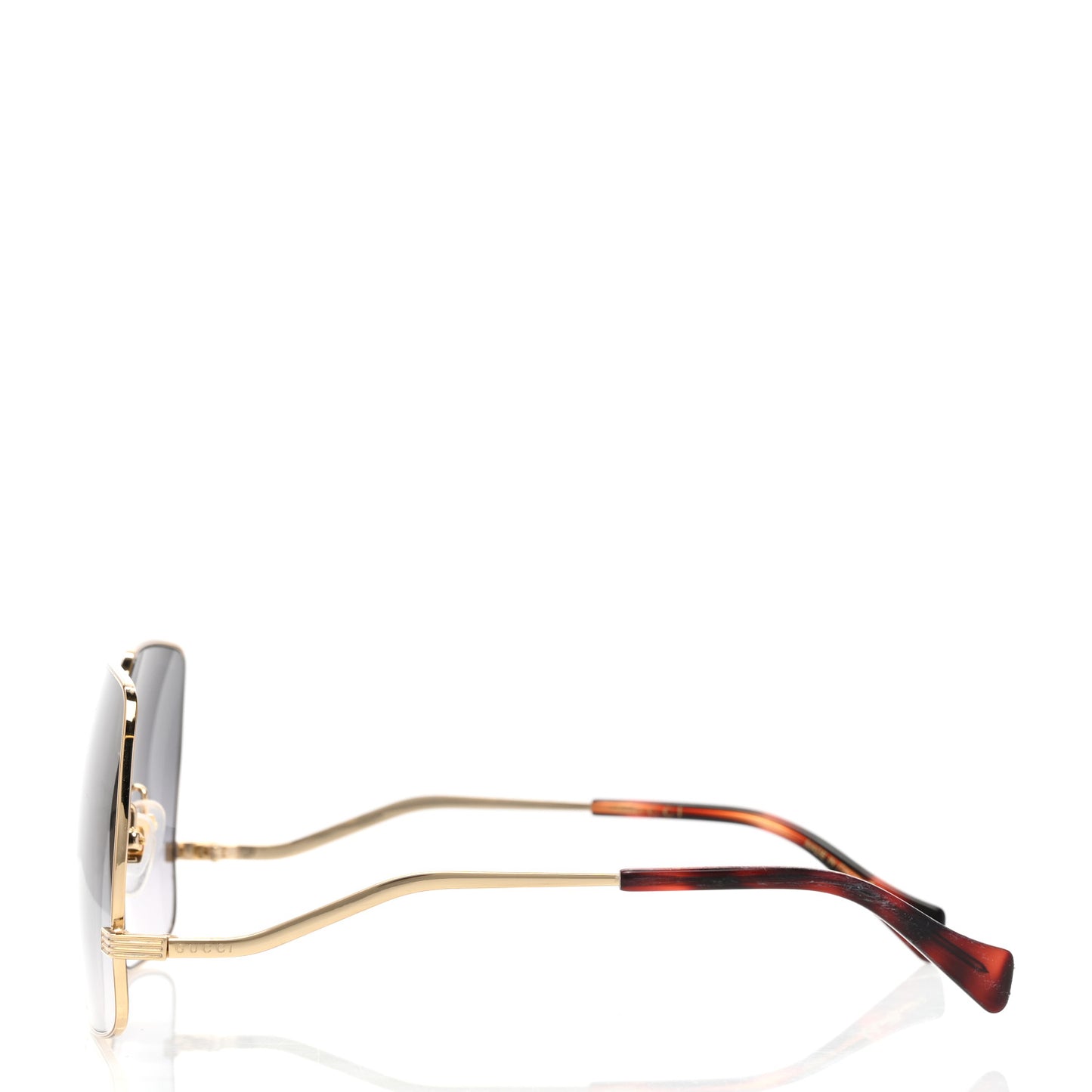 Metal Oversized Square Frame Sunglasses GG1005S Gold
