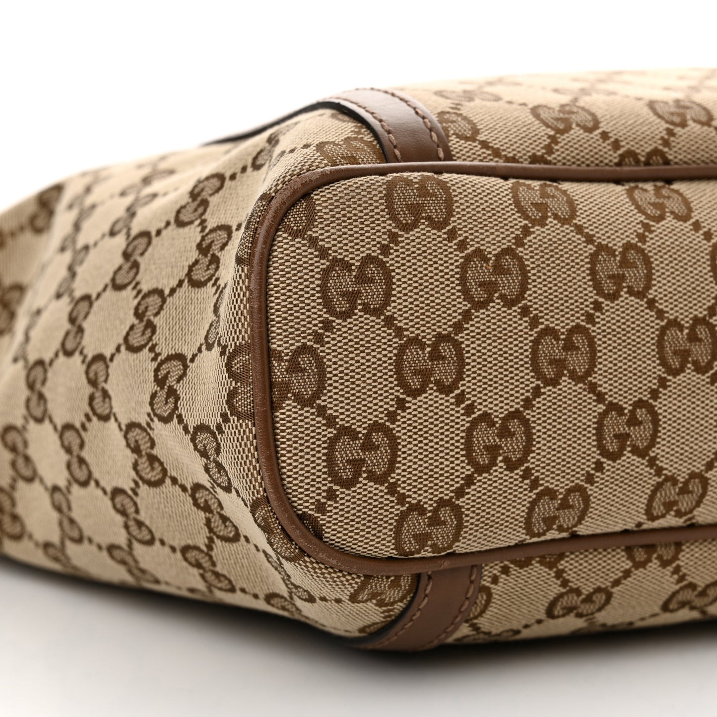 GG Supreme Monogram Medium Joy Tote Brown