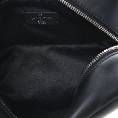 Valentino Garavani Calfskin VLogo Inlay Wash Bag Black 4 of 7