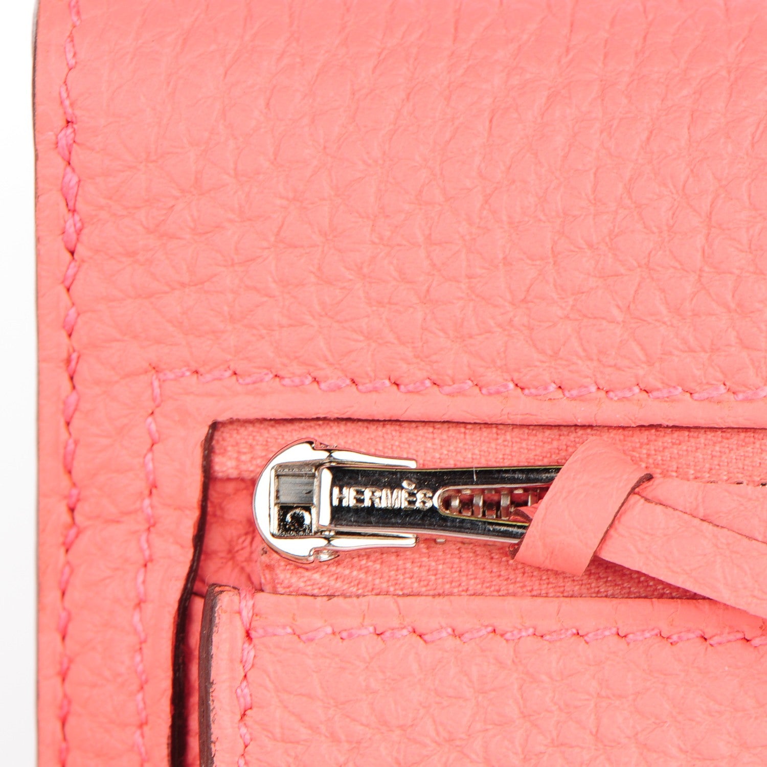 Hermes Togo Dogon Recto Verso Wallet Rose Candy 9 of 10