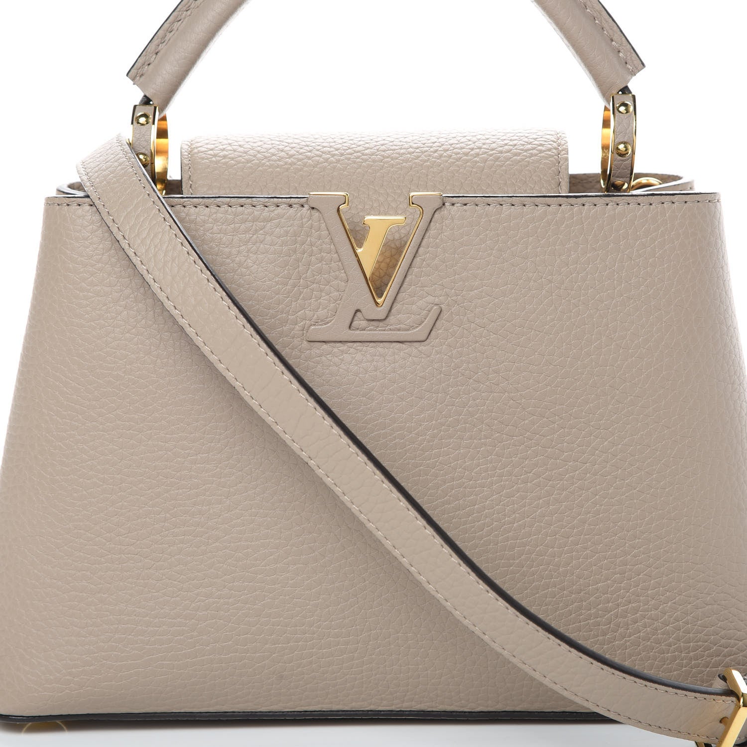 Louis Vuitton Taurillon Capucines BB Galet 8 of 14