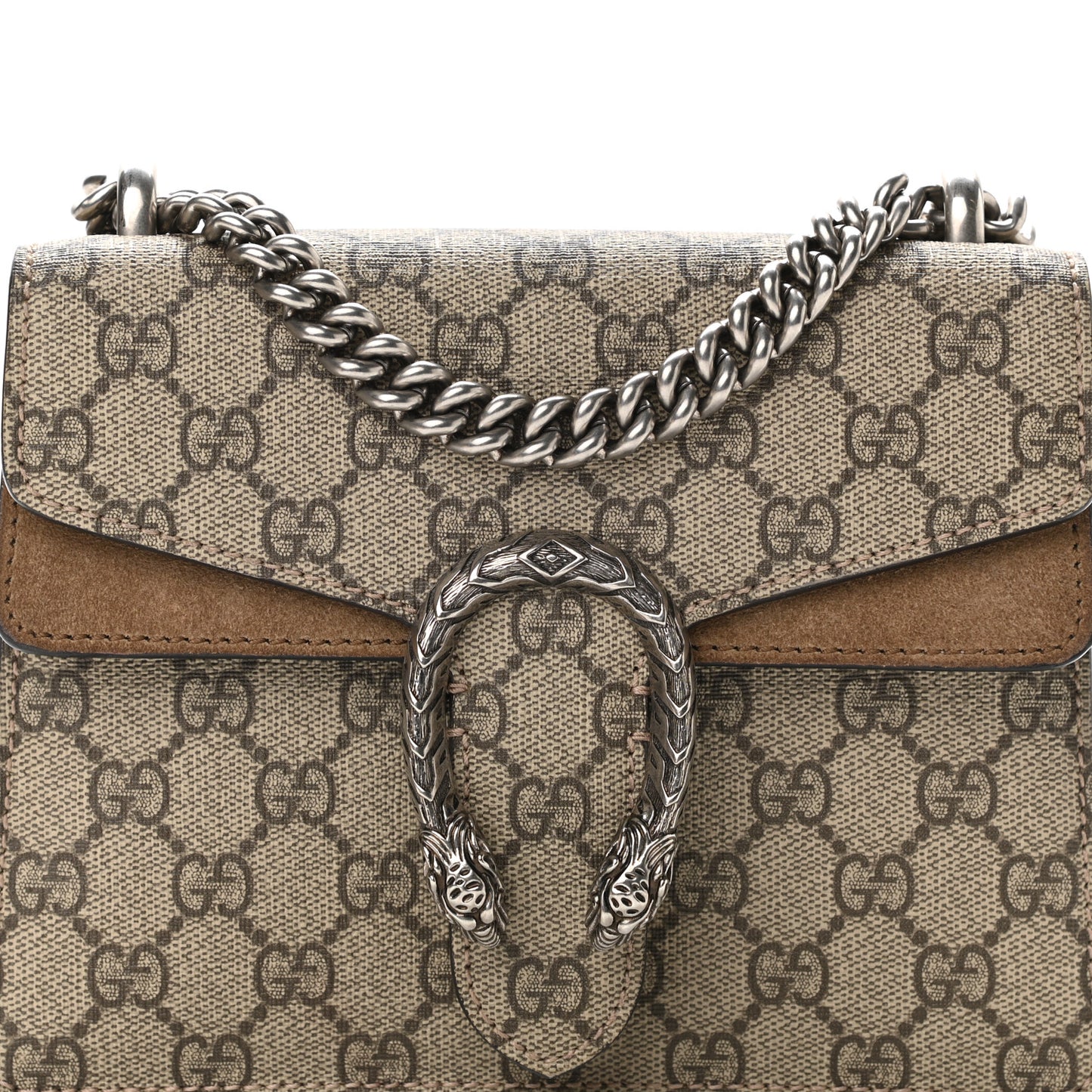 GG Supreme Monogram Mini Dionysus Shoulder Bag Taupe